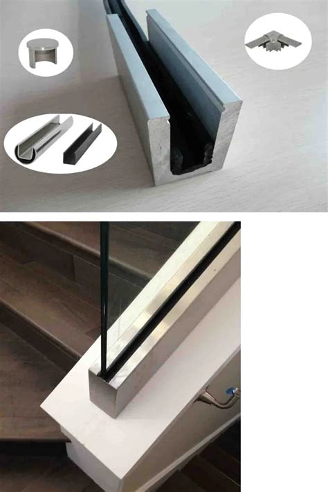 aluminum channel for glass.